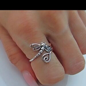 Boho-Chic Vintage Dragonfly Ring for Women - Copper with Unique Hollow Design